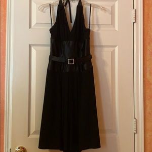 Halter little black dress